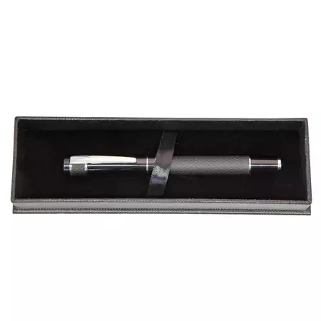 Black and Silver Rollerball Pen