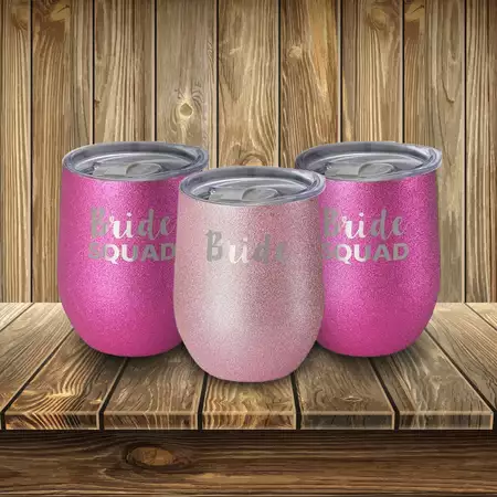 Bride Squad Set of SWIG Celebration Series Wine Cup buy at ThingsEngraved Canada