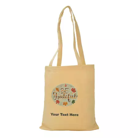 Custom Embroided Thanksgiving Tote Bag buy at ThingsEngraved Canada