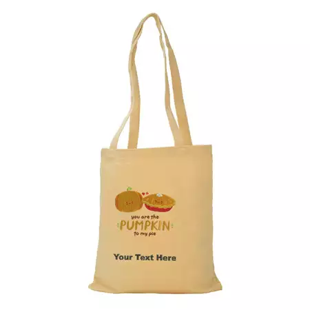 Custom Embroided Thanksgiving Tote Bag buy at ThingsEngraved Canada