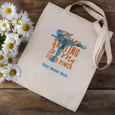 Figure Skating is My Superpower Tote buy at ThingsEngraved Canada