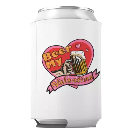 Custom Beer My Valentine Can Cooler buy at ThingsEngraved Canada