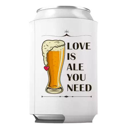 Custom Love is Ale You Need Can Cooler buy at ThingsEngraved Canada