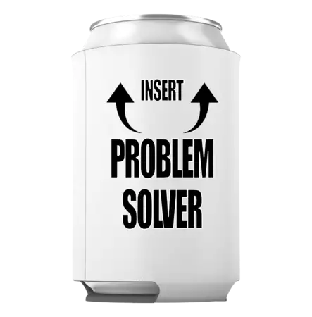 Insert Problem Here Solver Can Cooler buy at ThingsEngraved Canada