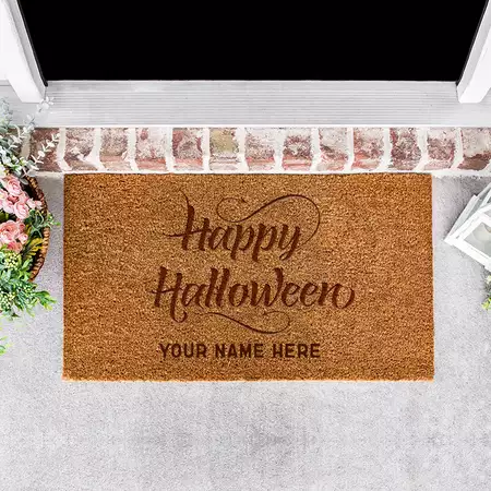 Custom Halloween Door Mat
