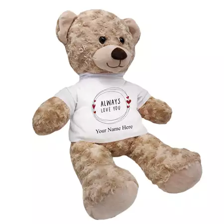 Always Love You Teddy Bear with Custom Name buy at ThingsEngraved Canada