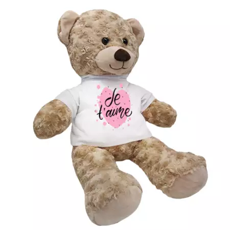 Je T'aime III Teddy Bear with Custom Name