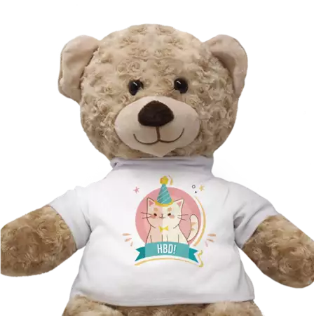 Custom Birthday Teddy Bear buy at ThingsEngraved Canada