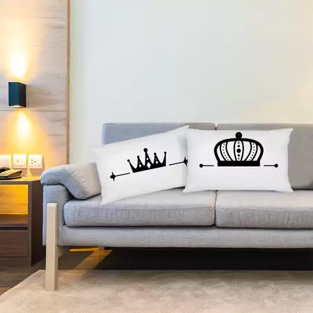 Custom King and Queen Pillow Covers - Set of 2 buy at ThingsEngraved Canada