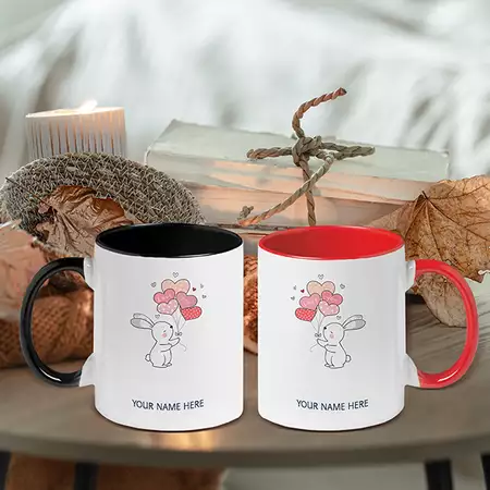 Cute Love Mug Set for Lovers buy at ThingsEngraved Canada