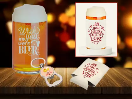 Valentine's Gift Set for Beer Lovers buy at ThingsEngraved Canada