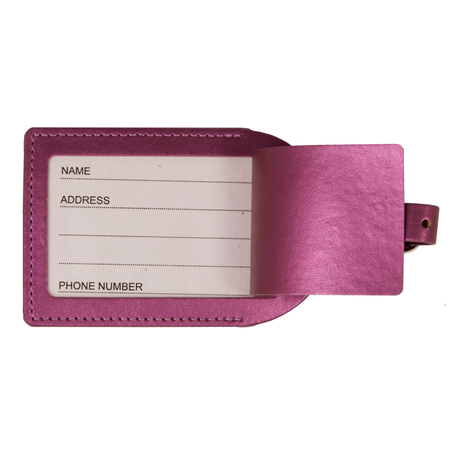 Custom Purple Luggage Tags