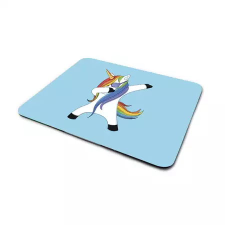 Dabbing Unicorn Set - Keychain Adult Mask and Mouse Pad