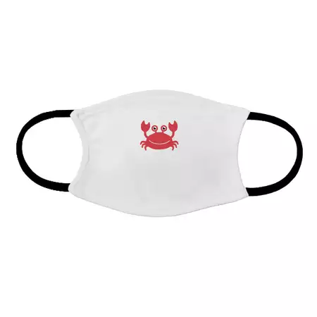 Kids Face Mask with Personalization Crab
