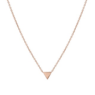 Rose Gold Plated Triangle Necklace buy at ThingsEngraved Canada