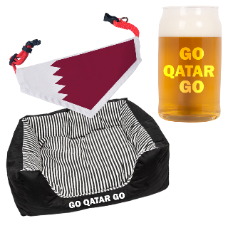Go Qatar Go Pet Pack with Beer Glass buy at ThingsEngraved Canada