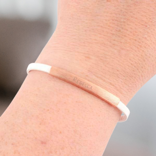 Ladies ID - White and Rose Gold buy at ThingsEngraved Canada