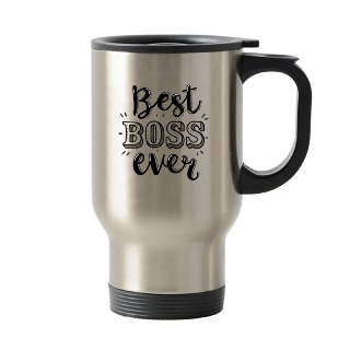 Best Boss Ever 14oz Travel Mug buy at ThingsEngraved Canada