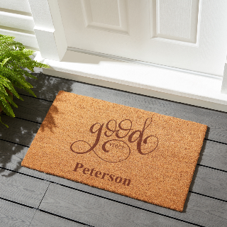 Good Vibes Welcome Mat buy at ThingsEngraved Canada