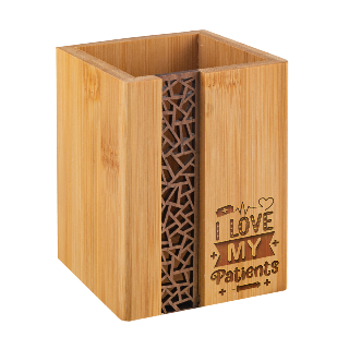 I love my patients Bamboo Pen Holder buy at ThingsEngraved Canada