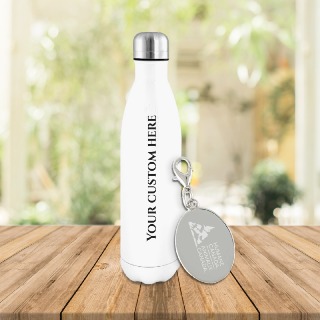 Humane Canada Charm with Custom Water Bottle