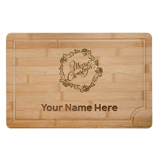 Merry Christmas Custom Engraved Cutting Board buy at ThingsEngraved Canada