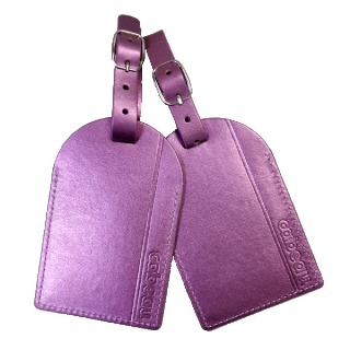 Personalized Luggage Tags - Set of 2 Purple buy at ThingsEngraved Canada