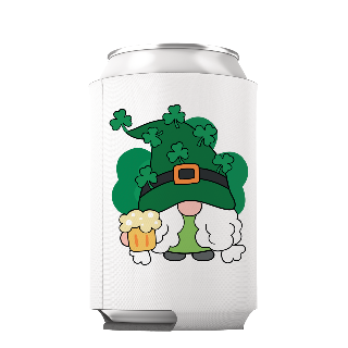 Can Cooler St. Patrick's Day Gnome with Beer