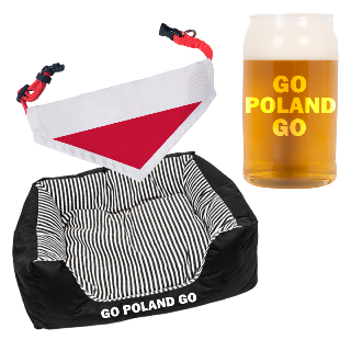 Go Poland Go Pet Pack with Beer Glass