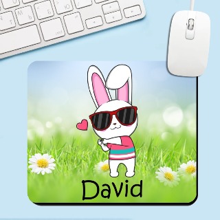 Easter Bunny Mouse Pad 4 buy at ThingsEngraved Canada