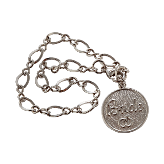 Engraved Sterling Silver Bride Bracelet with Charm buy at ThingsEngraved Canada
