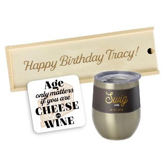 Customizable Birthday Gift Set "Age Only Matters" buy at ThingsEngraved Canada