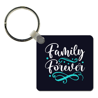Custom Photo Family Forever Keyring