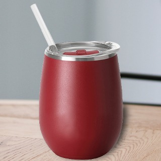 Swig Personalized14oz Wine Cup Matte Crimson Finish buy at ThingsEngraved Canada