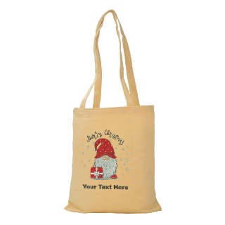 Cute Custom Embroided Christmas Gnome Tote Bag buy at ThingsEngraved Canada