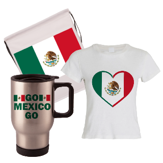 Go Mexico Go Travel Mug, Drawstring Bag, and T-Shirt Set for Her buy at ThingsEngraved Canada
