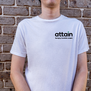 White ATC Everyday Cotton Tee XL (Black Logo) buy at ThingsEngraved Canada