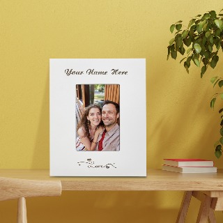 Custom Engraved Love Wooden Photo Frame buy at ThingsEngraved Canada