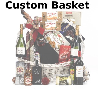 Custom Basket with Ceramic Mug