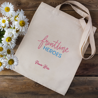 Frontline Heroes Tote Bag buy at ThingsEngraved Canada