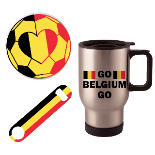 Go Germany Go Travel Mug with Ornament and Bottle Opener