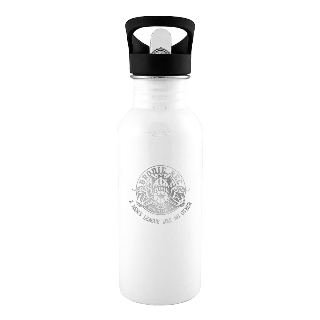 Brodie League Custom Engraved 600ml Water Bottle - White buy at ThingsEngraved Canada
