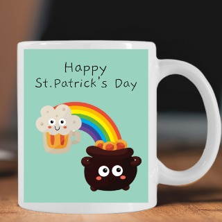 Happy St. Patrick's Day Beer Cloud Mug