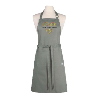 Fall Pattern Personalized Embroidered Apron buy at ThingsEngraved Canada