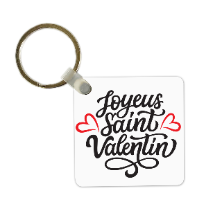 Valentine's Day Keychain with Custom Photo