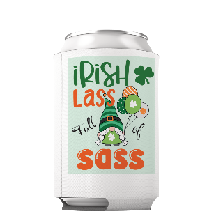 Can Cooler St. Patrick's Day Irish Lass Full of Sass