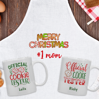 Gingerbread Apron and Two Mugs