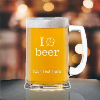 I ☘️  Beer Handled Beer Mug Stein 15oz buy at ThingsEngraved Canada