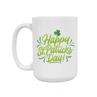 ☘️ Happy St. Patrick's Day Ceramic Mug 15oz