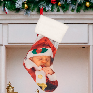 Custom Photo Christmas Stocking buy at ThingsEngraved Canada